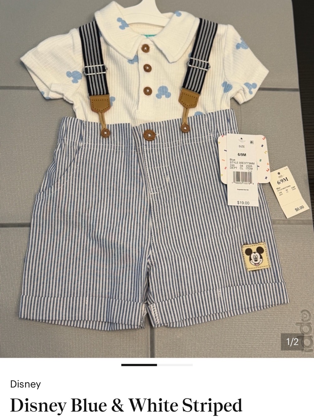 Mickey Disney Overalls for baby